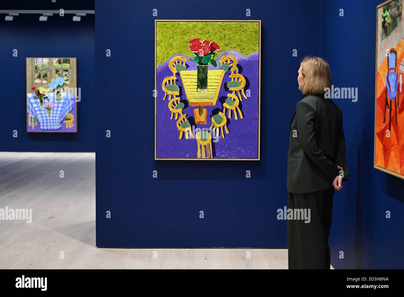 Annely Juda fine Art apre la sua mostra inaugurale domani 7 novembre con opere di David Hockney . La mostra presenterà una serie di nuovi dipinti insieme alla prima presentazione completa nel Regno Unito di opere sulla Luna di Hockney, comprendenti dipinti e dipinti per iPad . Foto Stock