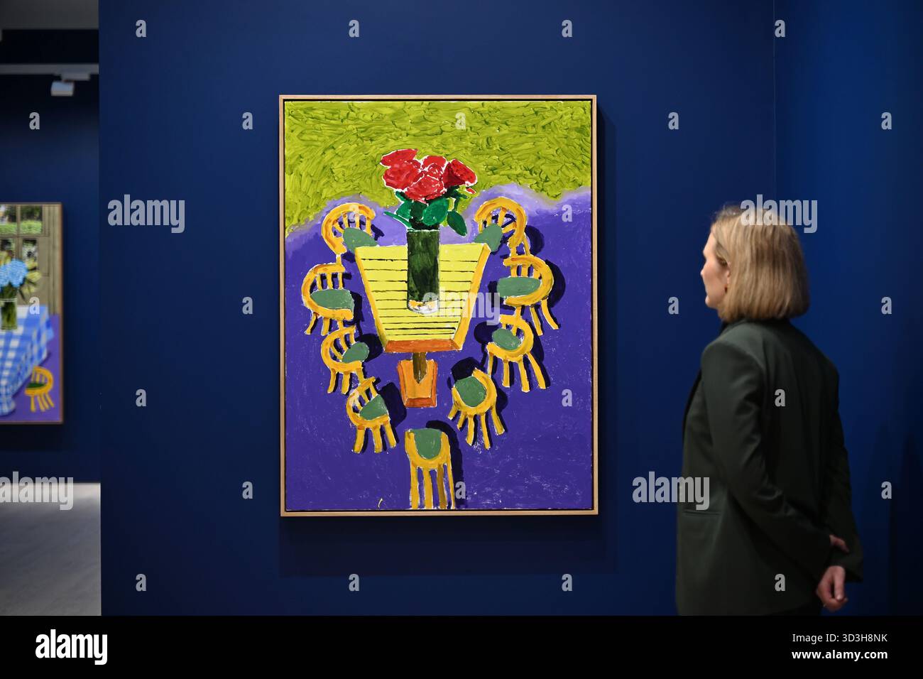 Annely Juda fine Art apre la sua mostra inaugurale domani 7 novembre con opere di David Hockney . La mostra presenterà una serie di nuovi dipinti insieme alla prima presentazione completa nel Regno Unito di opere sulla Luna di Hockney, comprendenti dipinti e dipinti per iPad . Foto Stock