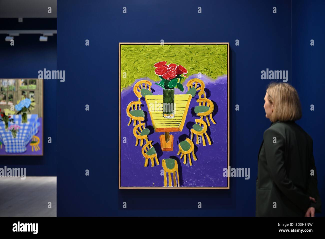Annely Juda fine Art apre la sua mostra inaugurale domani 7 novembre con opere di David Hockney . La mostra presenterà una serie di nuovi dipinti insieme alla prima presentazione completa nel Regno Unito di opere sulla Luna di Hockney, comprendenti dipinti e dipinti per iPad . Foto Stock