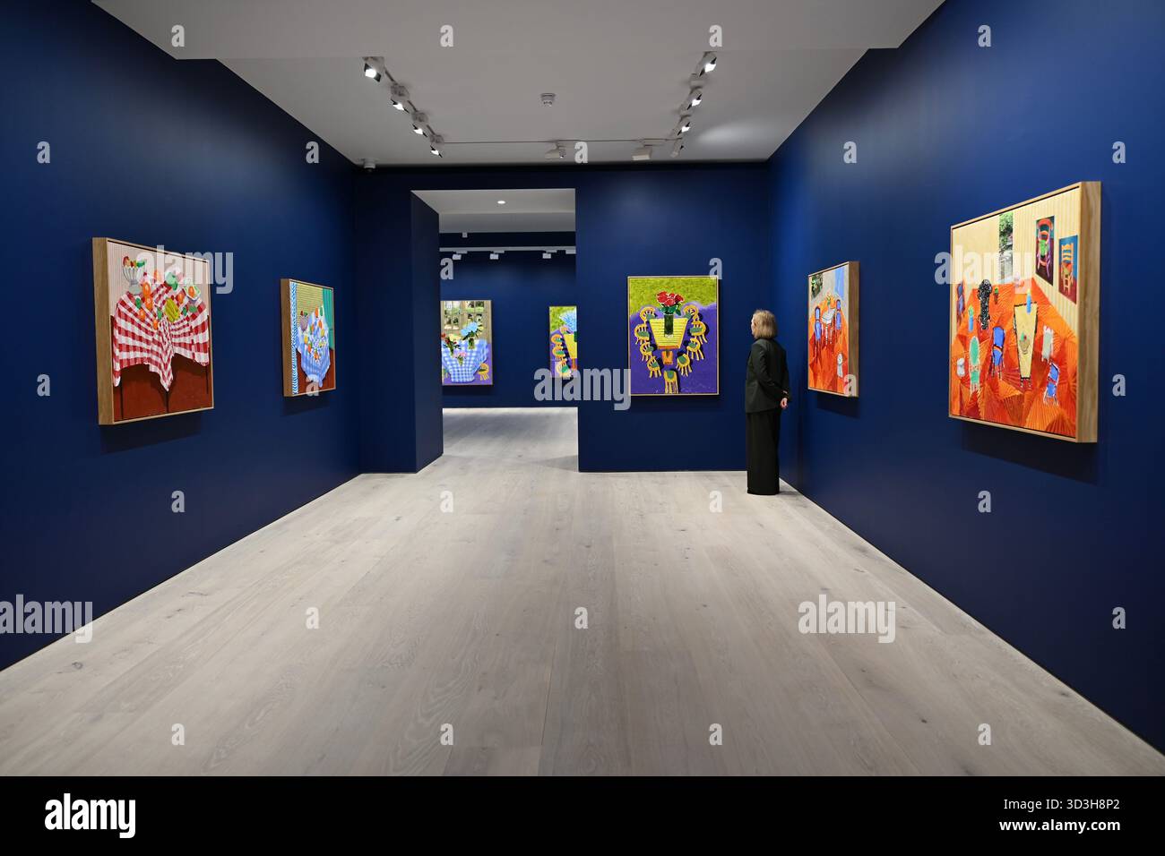 Annely Juda fine Art apre la sua mostra inaugurale domani 7 novembre con opere di David Hockney . La mostra presenterà una serie di nuovi dipinti insieme alla prima presentazione completa nel Regno Unito di opere sulla Luna di Hockney, comprendenti dipinti e dipinti per iPad . Foto Stock