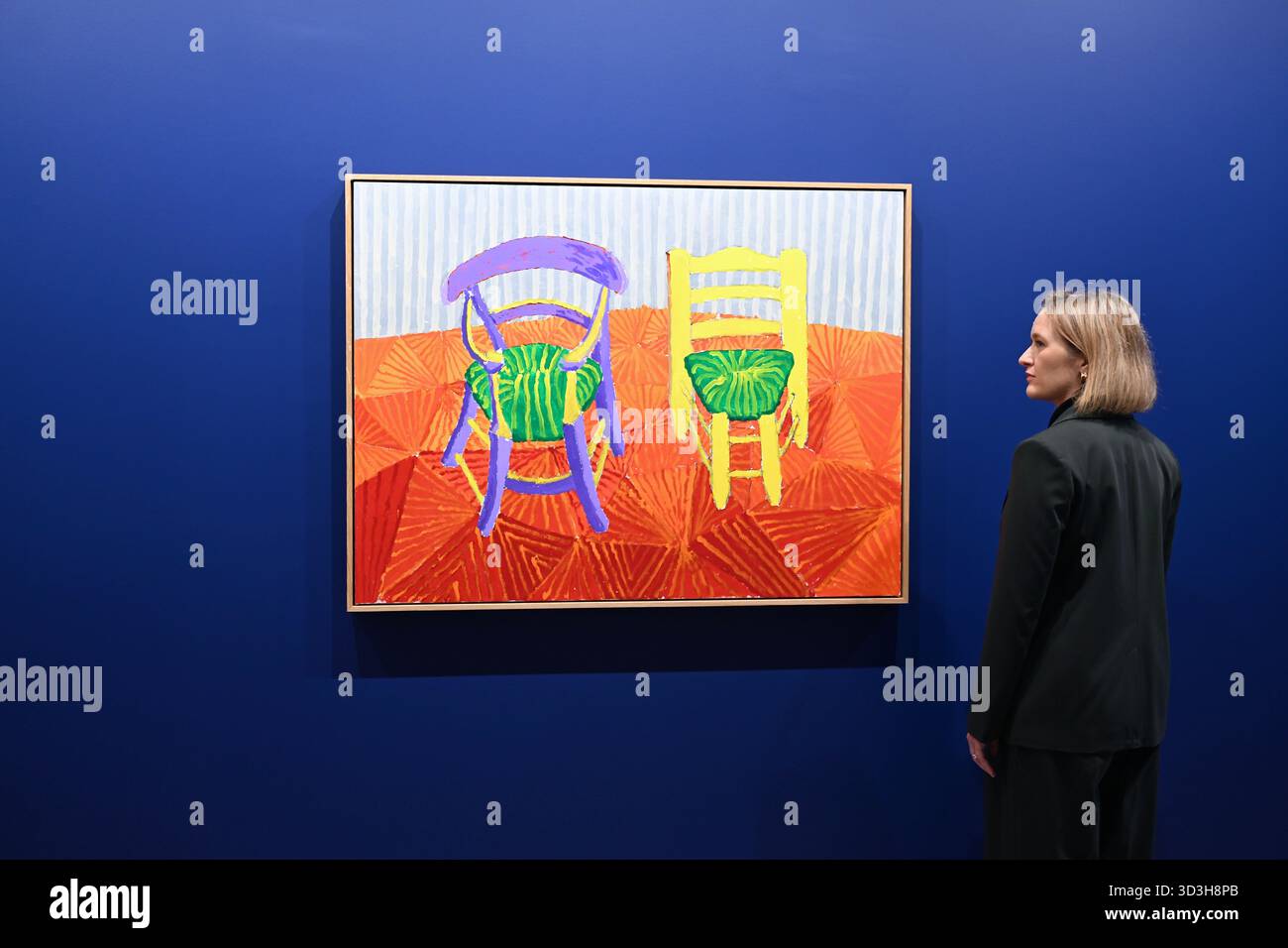 Annely Juda fine Art apre la sua mostra inaugurale domani 7 novembre con opere di David Hockney . La mostra presenterà una serie di nuovi dipinti insieme alla prima presentazione completa nel Regno Unito di opere sulla Luna di Hockney, comprendenti dipinti e dipinti per iPad . Foto Stock