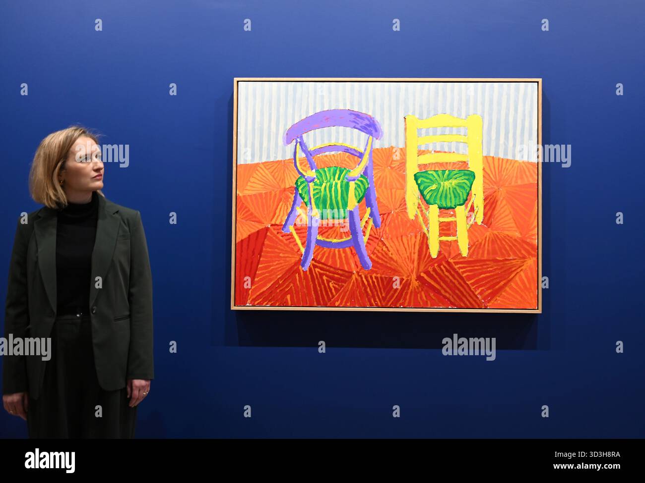 Annely Juda fine Art apre la sua mostra inaugurale domani 7 novembre con opere di David Hockney . La mostra presenterà una serie di nuovi dipinti insieme alla prima presentazione completa nel Regno Unito di opere sulla Luna di Hockney, comprendenti dipinti e dipinti per iPad . Foto Stock