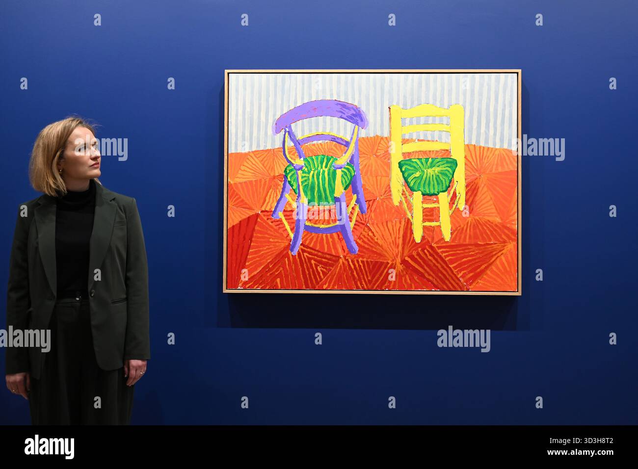 Annely Juda fine Art apre la sua mostra inaugurale domani 7 novembre con opere di David Hockney . La mostra presenterà una serie di nuovi dipinti insieme alla prima presentazione completa nel Regno Unito di opere sulla Luna di Hockney, comprendenti dipinti e dipinti per iPad . Foto Stock
