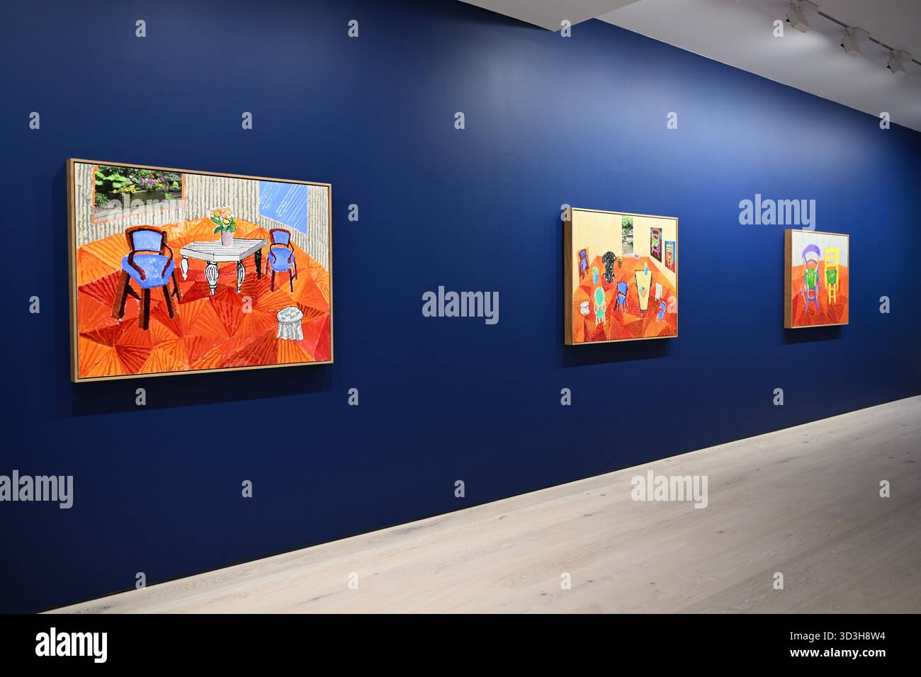 Annely Juda fine Art apre la sua mostra inaugurale domani 7 novembre con opere di David Hockney . La mostra presenterà una serie di nuovi dipinti insieme alla prima presentazione completa nel Regno Unito di opere sulla Luna di Hockney, comprendenti dipinti e dipinti per iPad . Foto Stock