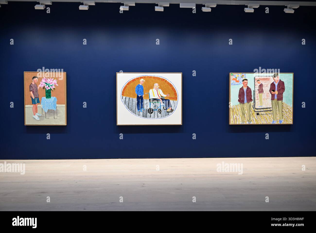 Annely Juda fine Art apre la sua mostra inaugurale domani 7 novembre con opere di David Hockney . La mostra presenterà una serie di nuovi dipinti insieme alla prima presentazione completa nel Regno Unito di opere sulla Luna di Hockney, comprendenti dipinti e dipinti per iPad . Foto Stock