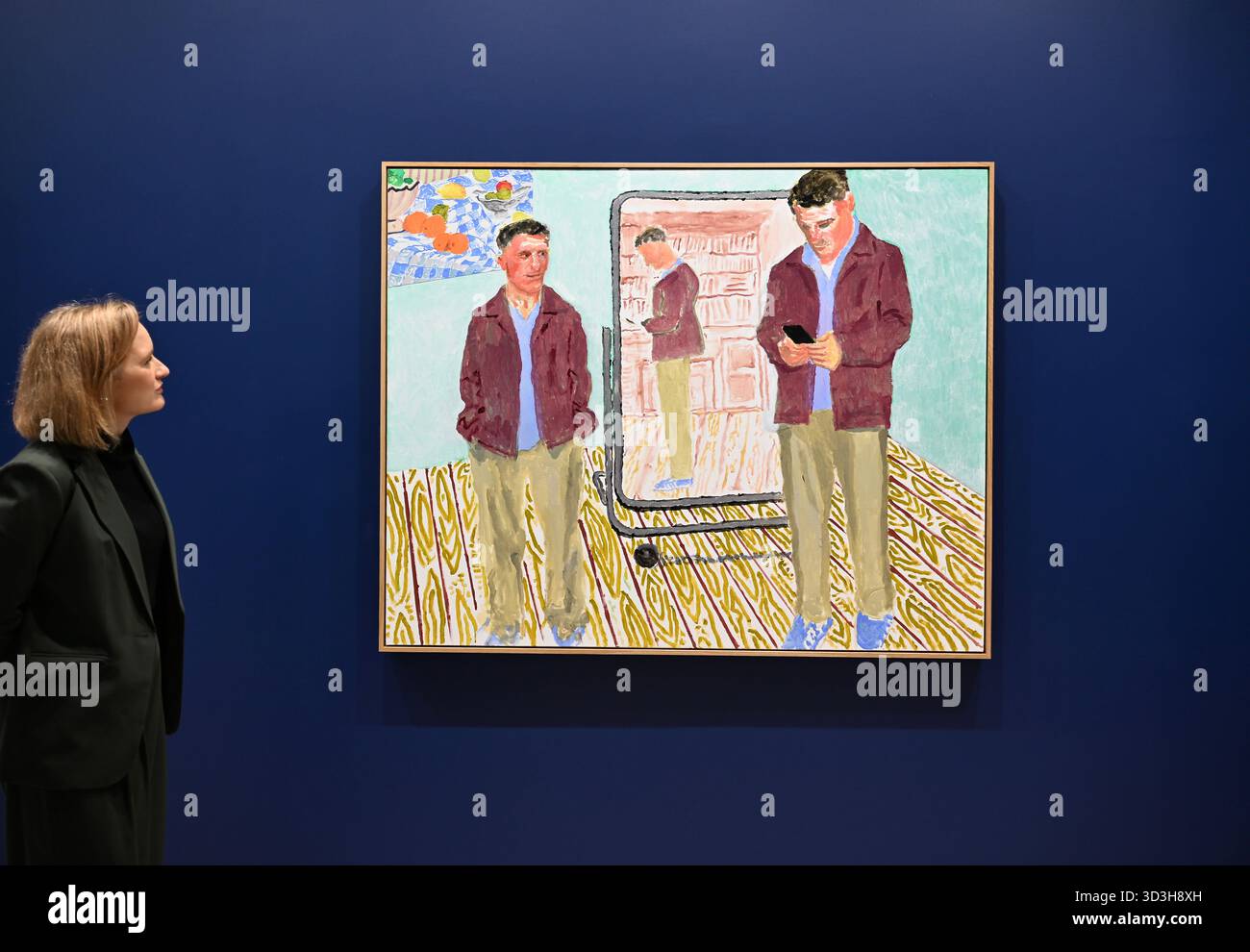 Annely Juda fine Art apre la sua mostra inaugurale domani 7 novembre con opere di David Hockney . La mostra presenterà una serie di nuovi dipinti insieme alla prima presentazione completa nel Regno Unito di opere sulla Luna di Hockney, comprendenti dipinti e dipinti per iPad . Foto Stock