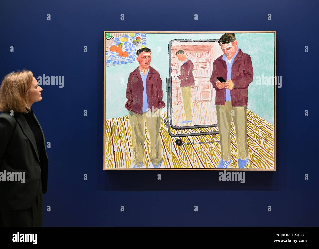 Annely Juda fine Art apre la sua mostra inaugurale domani 7 novembre con opere di David Hockney . La mostra presenterà una serie di nuovi dipinti insieme alla prima presentazione completa nel Regno Unito di opere sulla Luna di Hockney, comprendenti dipinti e dipinti per iPad . Foto Stock