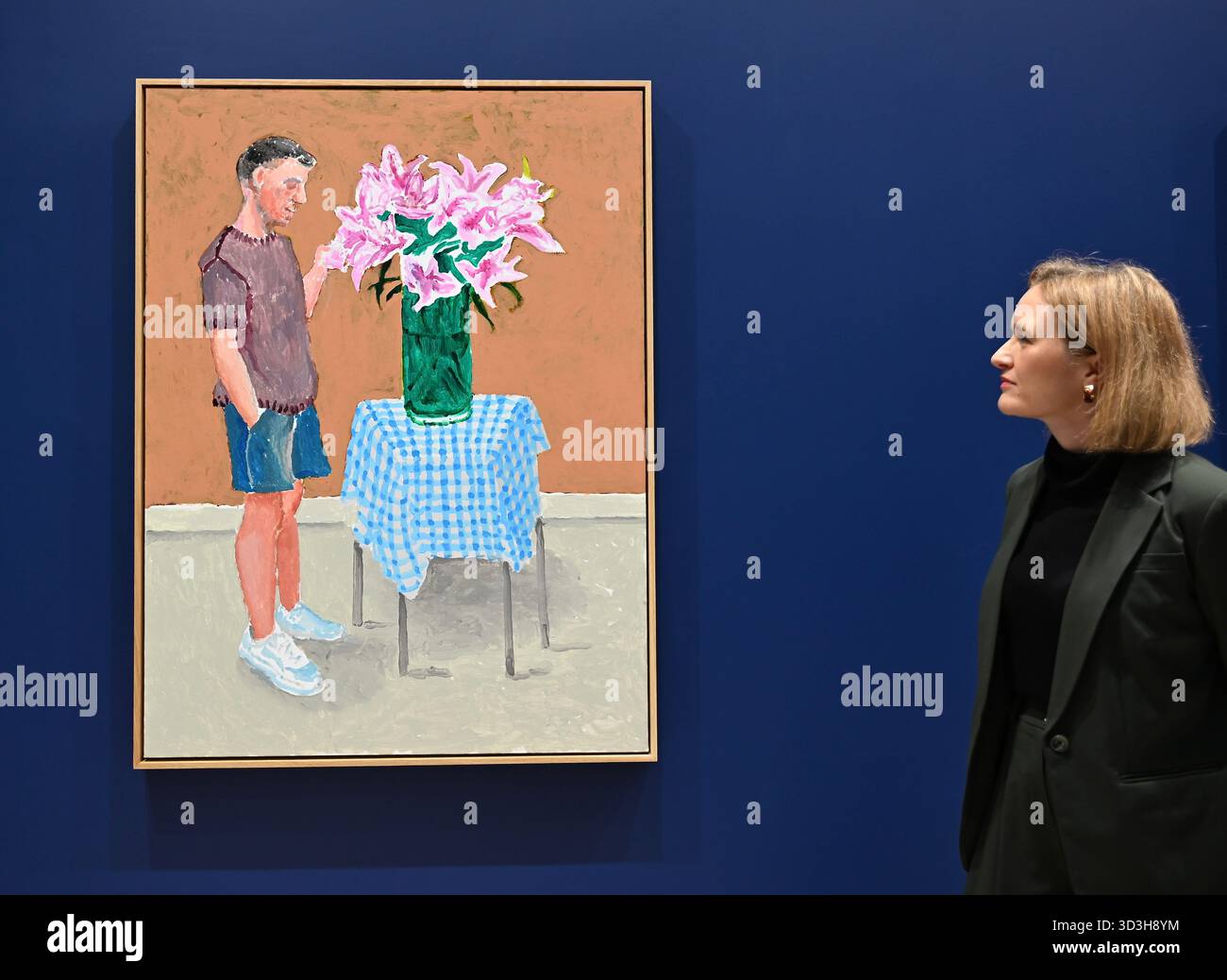 Annely Juda fine Art apre la sua mostra inaugurale domani 7 novembre con opere di David Hockney . La mostra presenterà una serie di nuovi dipinti insieme alla prima presentazione completa nel Regno Unito di opere sulla Luna di Hockney, comprendenti dipinti e dipinti per iPad . Foto Stock