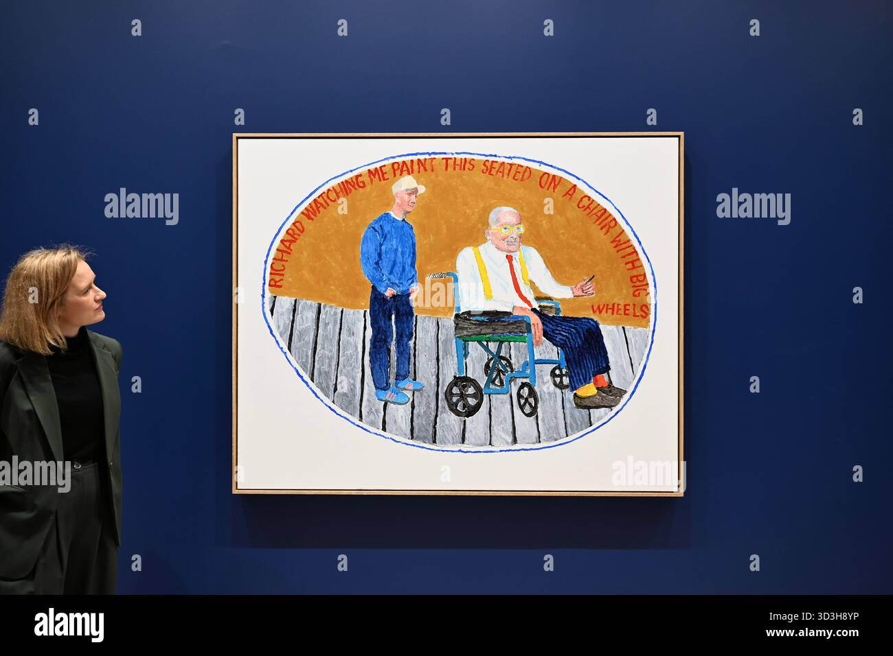 Annely Juda fine Art apre la sua mostra inaugurale domani 7 novembre con opere di David Hockney . La mostra presenterà una serie di nuovi dipinti insieme alla prima presentazione completa nel Regno Unito di opere sulla Luna di Hockney, comprendenti dipinti e dipinti per iPad . Foto Stock