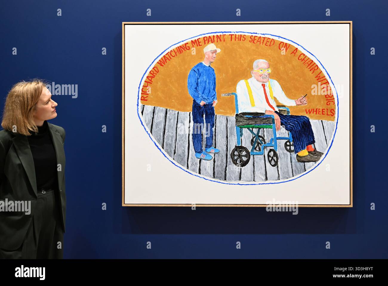 Annely Juda fine Art apre la sua mostra inaugurale domani 7 novembre con opere di David Hockney . La mostra presenterà una serie di nuovi dipinti insieme alla prima presentazione completa nel Regno Unito di opere sulla Luna di Hockney, comprendenti dipinti e dipinti per iPad . Foto Stock