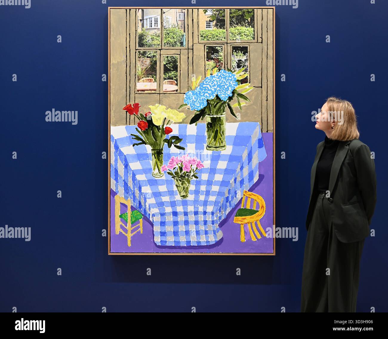 Annely Juda fine Art apre la sua mostra inaugurale domani 7 novembre con opere di David Hockney . La mostra presenterà una serie di nuovi dipinti insieme alla prima presentazione completa nel Regno Unito di opere sulla Luna di Hockney, comprendenti dipinti e dipinti per iPad . Foto Stock