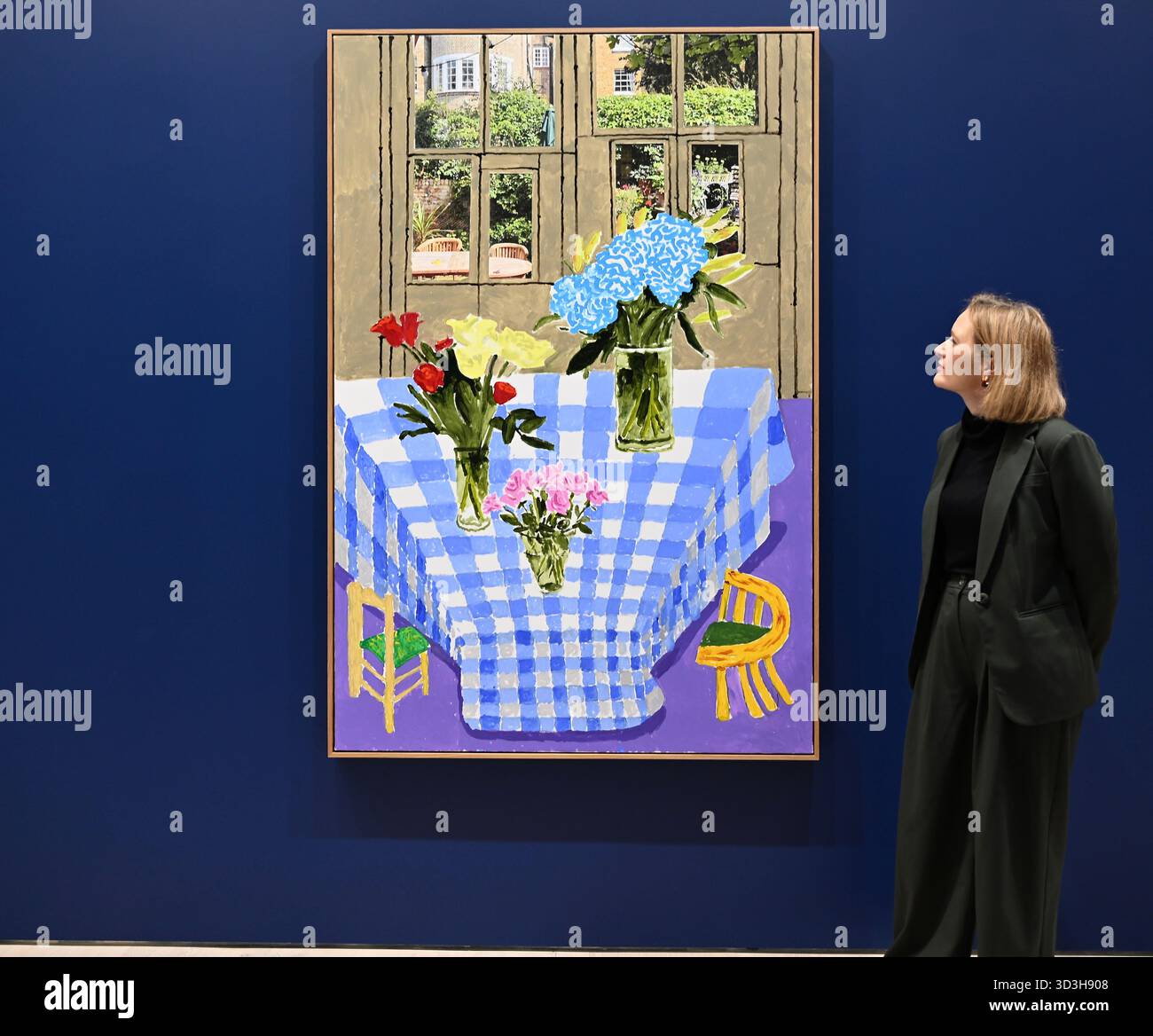 Annely Juda fine Art apre la sua mostra inaugurale domani 7 novembre con opere di David Hockney . La mostra presenterà una serie di nuovi dipinti insieme alla prima presentazione completa nel Regno Unito di opere sulla Luna di Hockney, comprendenti dipinti e dipinti per iPad . Foto Stock