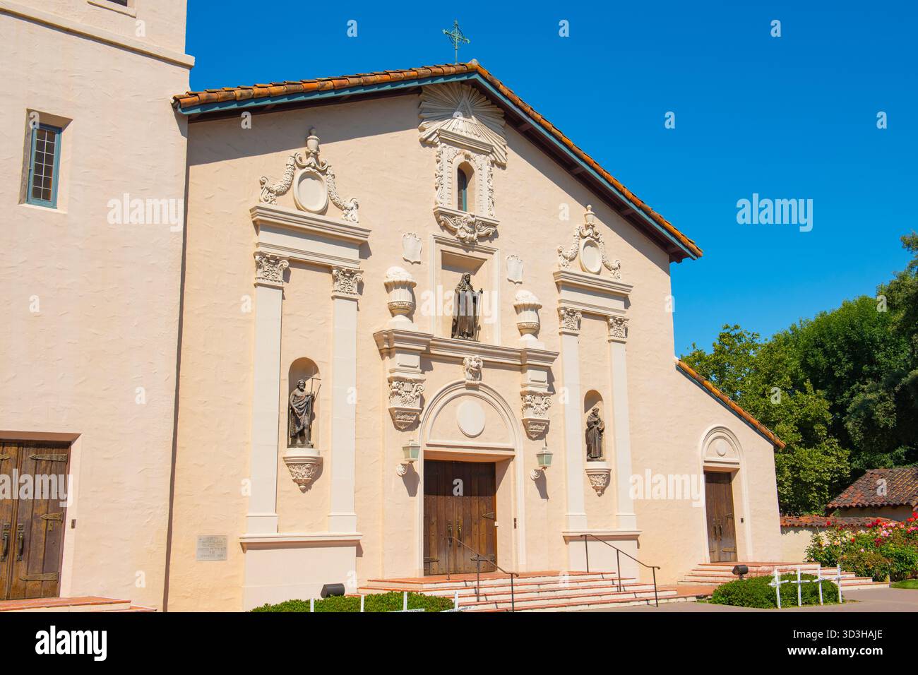 Missione Santa Clara de Asis è una missione spagnola nella Santa Clara University, città di Santa Clara, California, Stati Uniti. Foto Stock