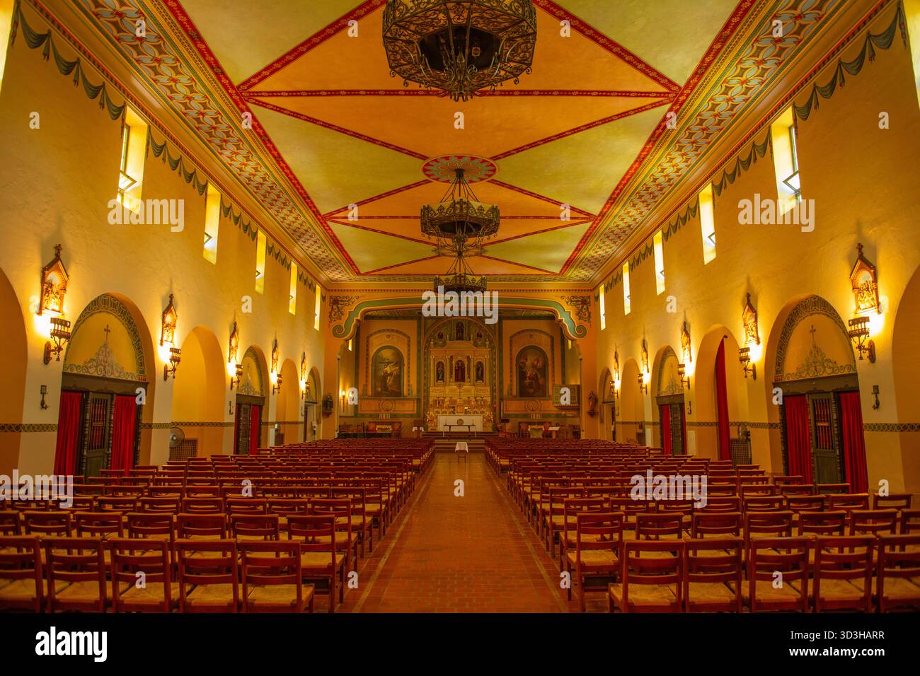 Missione Santa Clara de Asis è una missione spagnola nella Santa Clara University, città di Santa Clara, California, Stati Uniti. Foto Stock