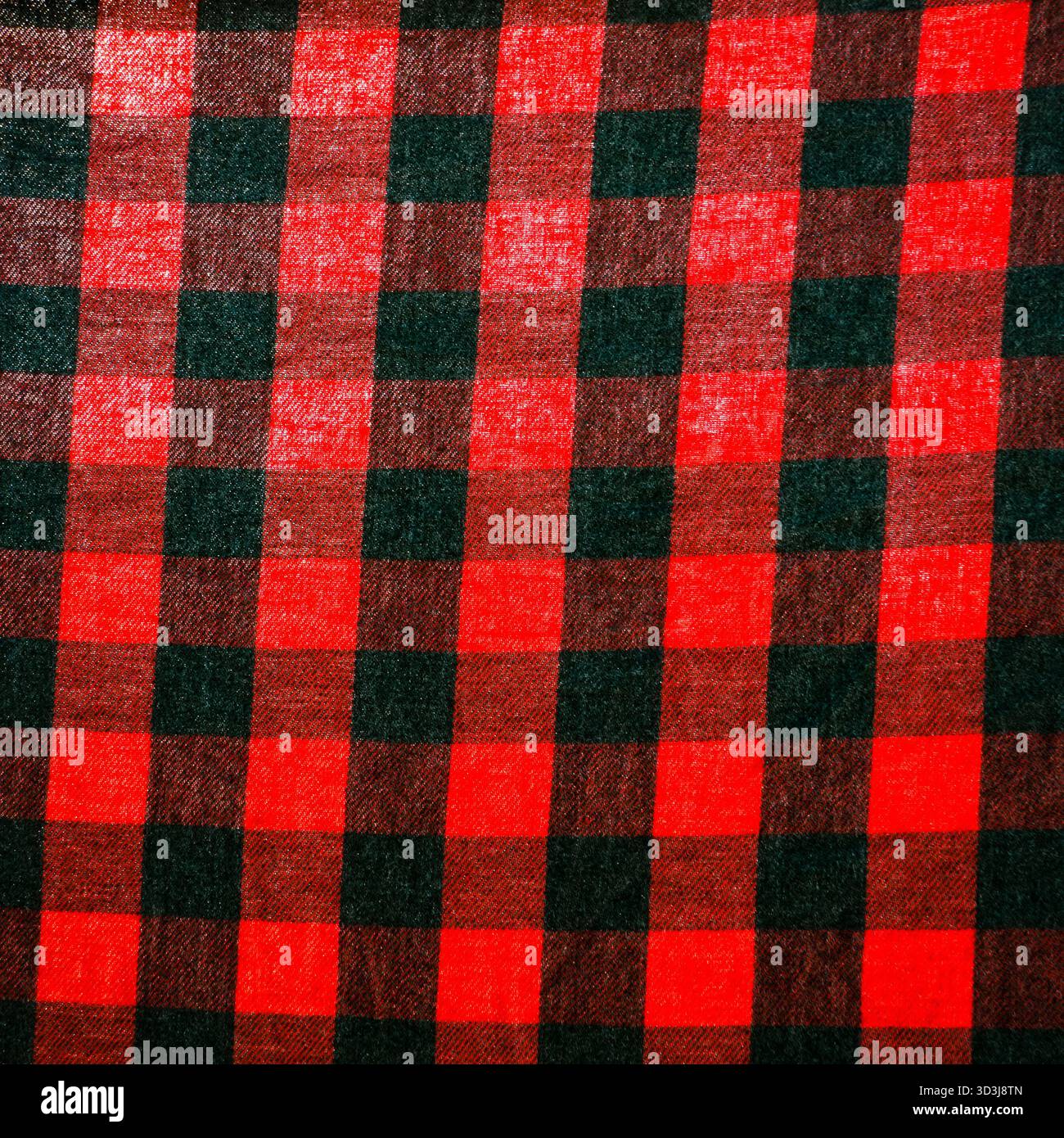 sfondo a scacchiera rosso e nero Foto Stock