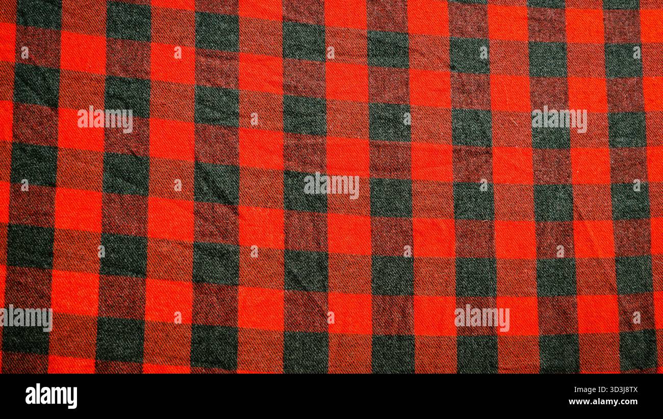 sfondo a scacchiera rosso e nero Foto Stock