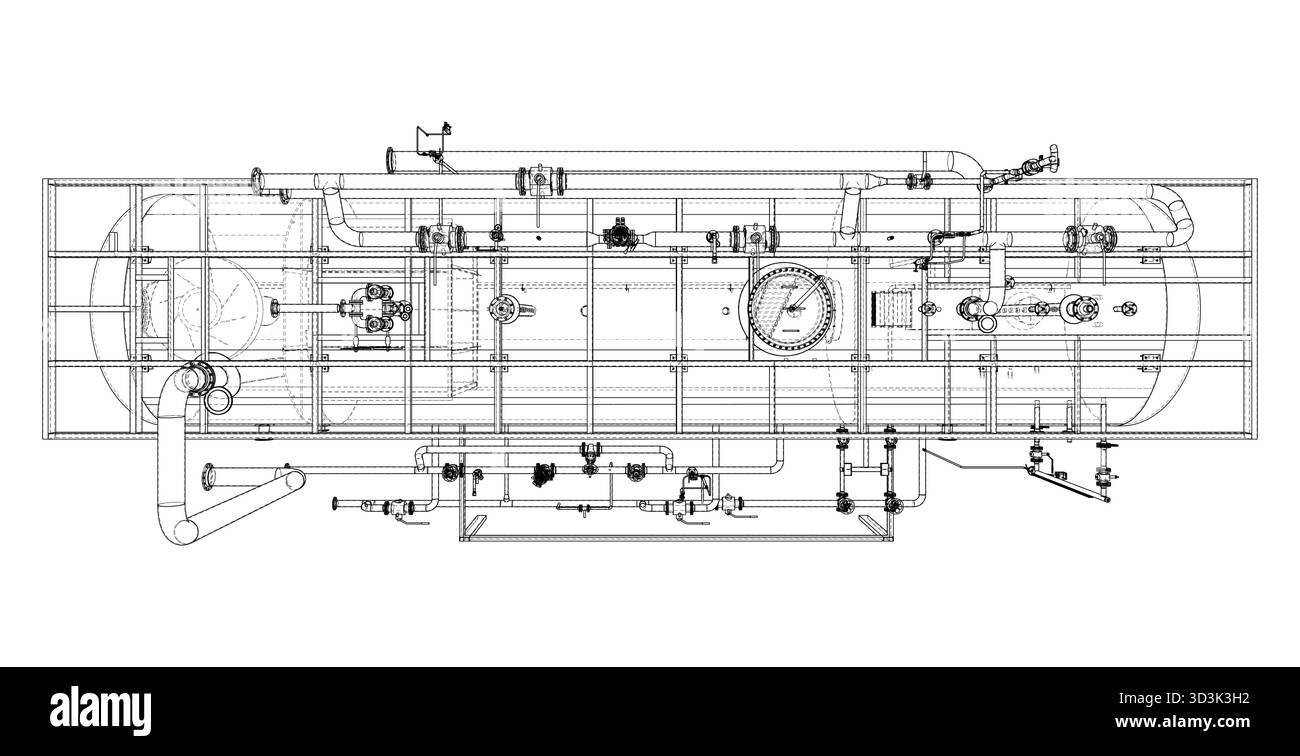 Progetto per le apparecchiature industriali. Vettore Illustrazione Vettoriale