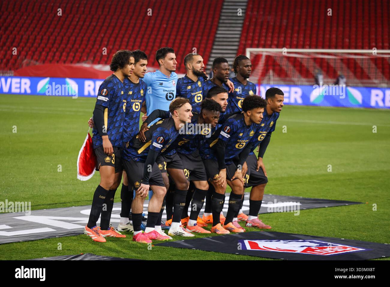 Belgrado, Serbia. 6 novembre 2025. Foto della squadra LOSC Lille prima della partita di calcio UEFA Europa League tra Crvena Zvezda - LOSC Lille. Foto Stock