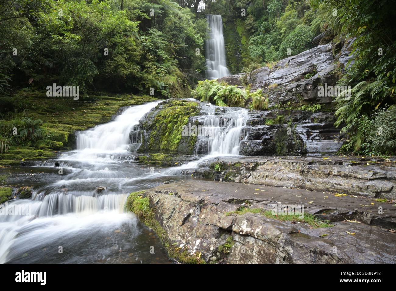 Doppia cascata Foto Stock