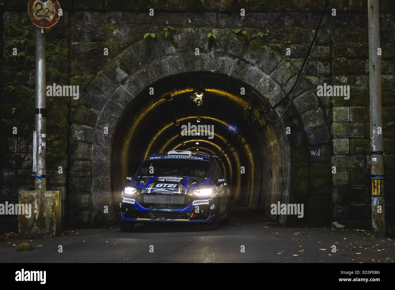 36 Ghjuvanni ROSSI, Kylian SARMEZAN, Ford Fiesta Rally3, azione durante il Rally Giappone 2025, 13° round del WRC World Rally Car Championship 2025, dal 6 al 9 novembre 2025 a Toyota, Aichi, Giappone Foto Stock