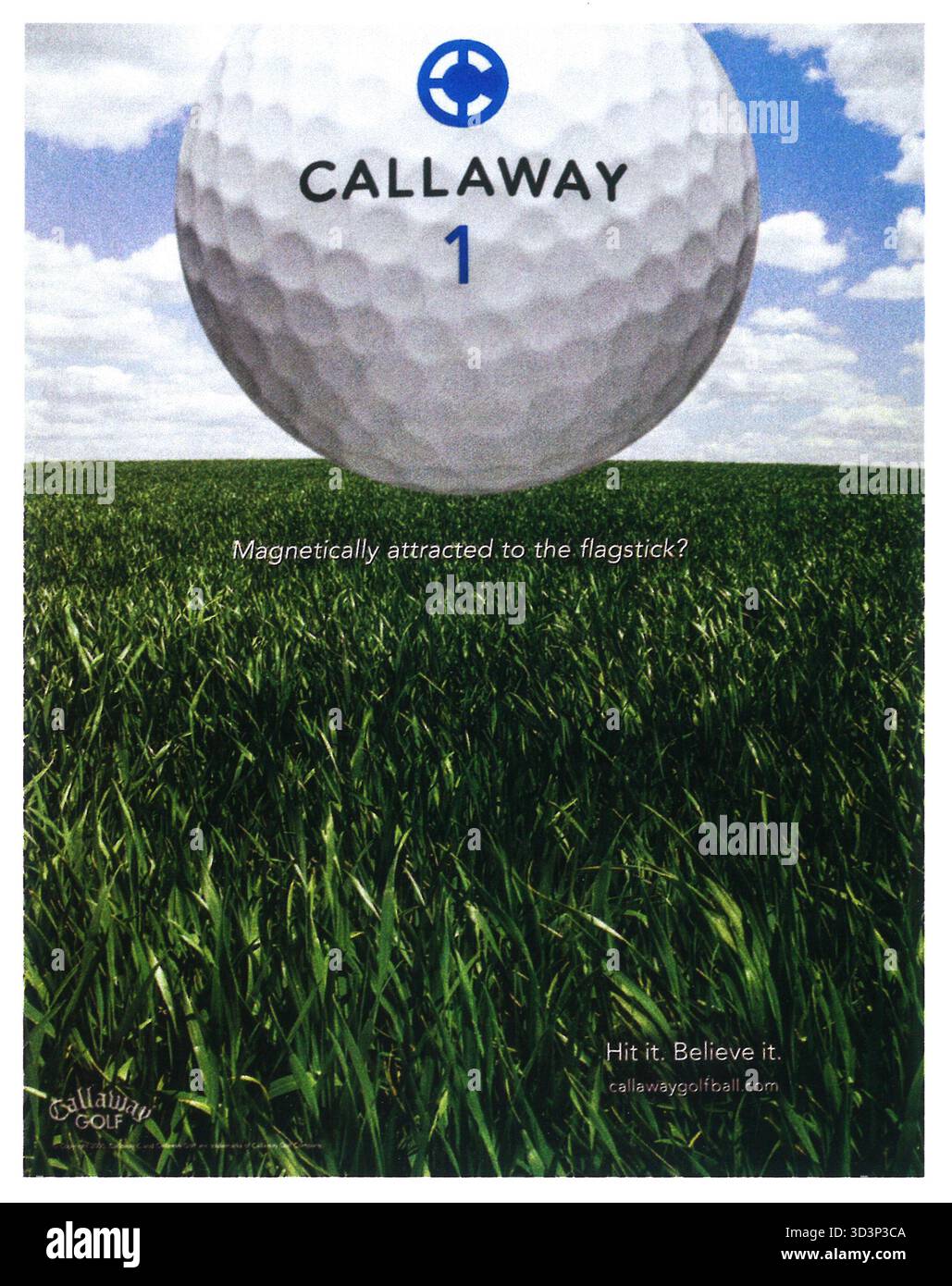 2000 annuncio Callaway golf ball Foto Stock