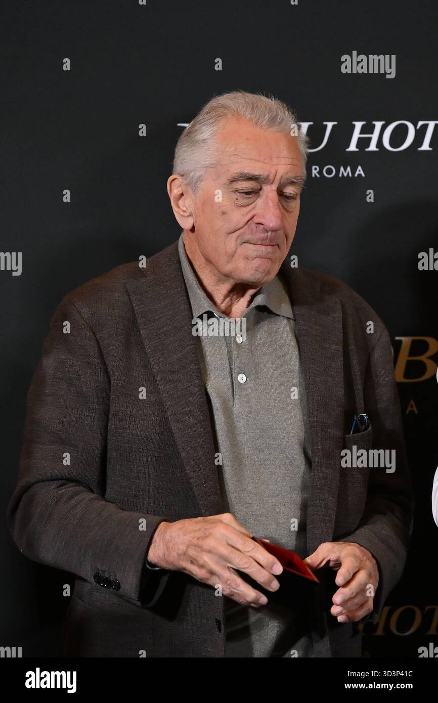 Roma, Italia. 6 novembre 2025. Robert De Niro partecipa all'inaugurazione del Nobu Hotel Rome a Roma, Italia, il 6 novembre 2025. (Foto di Domenico Cippitelli/NurPhoto) credito: NurPhoto SRL/Alamy Live News Foto Stock