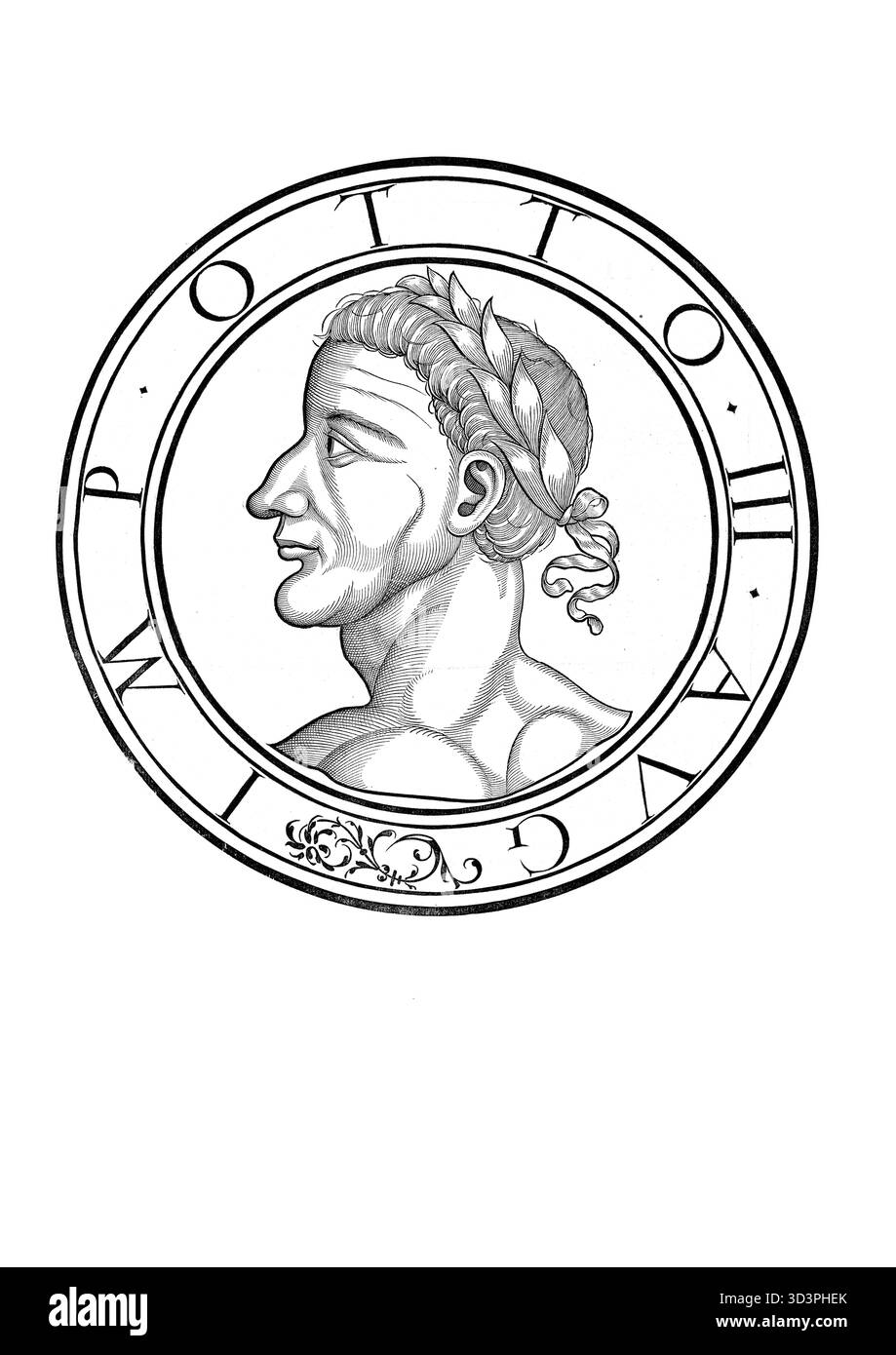 Otto III (nato giugno o luglio 980 a Reichswald vicino Kleve, morto il 23 o 24 gennaio 1002 a Castel Paterno vicino Faleria, Italia) dal Casato degli Ottoniani fu re romano-tedesco dal 983 e imperatore dal 996 fino alla sua morte, autentica riproduzione restaurata digitalmente da un originale del XIX secolo, data di registrazione non dichiarata Foto Stock