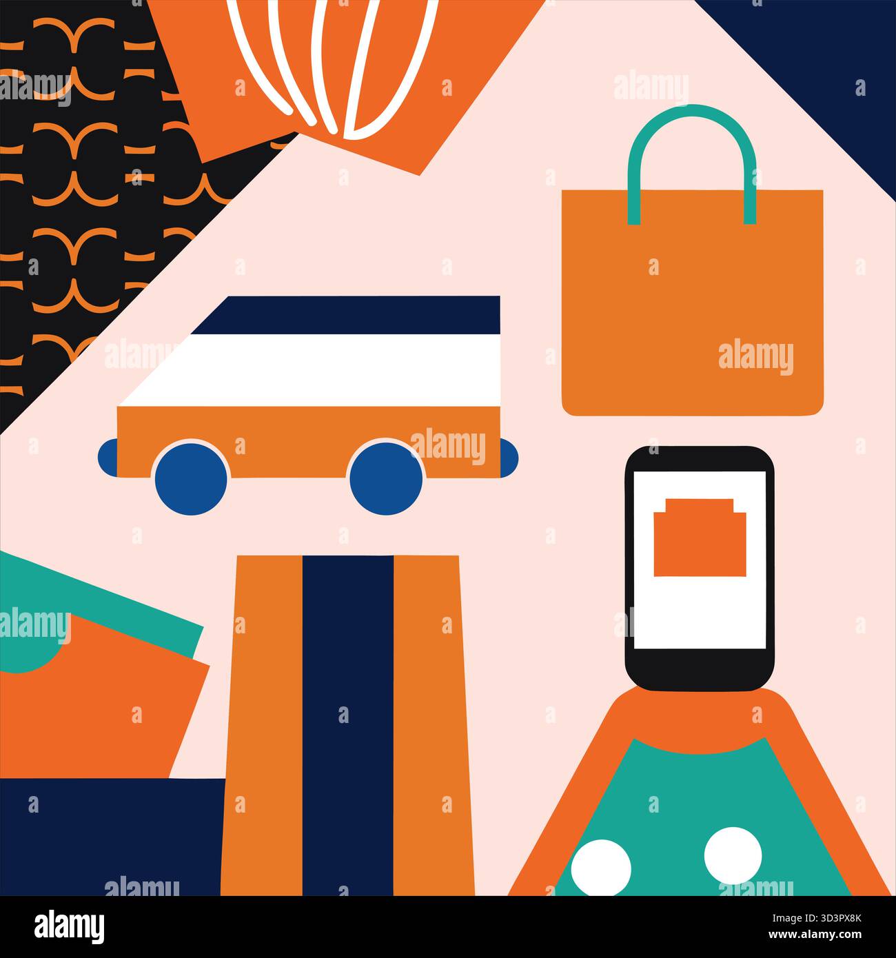 Icona di blocco minimo - simbolo vettoriale con lucchetto nero pulito per sicurezza, privacy, protezione, progettazione UI/UX, app mobili, siti Web e Digital Inter Illustrazione Vettoriale