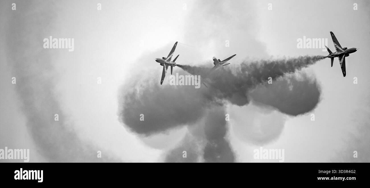 RAF Red Arrows, Riviera Air Show 2024. Foto Stock