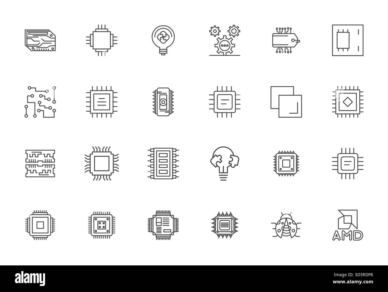 Trasforma i tuoi progetti con 24 icone vettoriali Bold Line incentrate su Integrated, Engineered in 256x256 Detail risoluzione migliorata per la massima chiarezza. Illustrazione Vettoriale