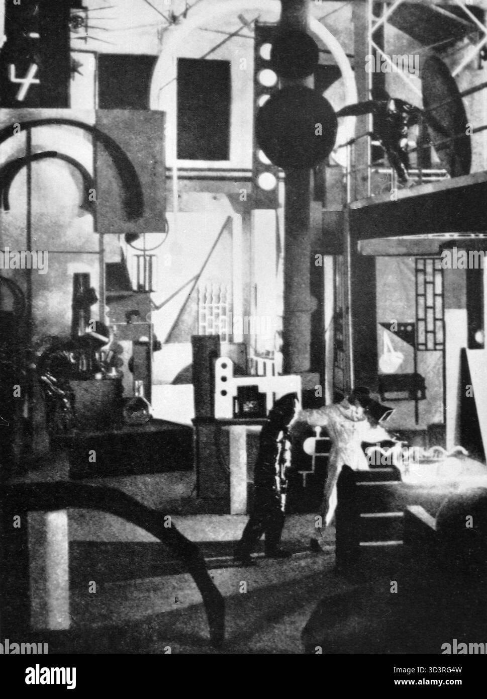 L'Inhumaine, scena del film, degli artisti francesi Fernand Leger e Marcel l'Herbier, 1924 Foto Stock