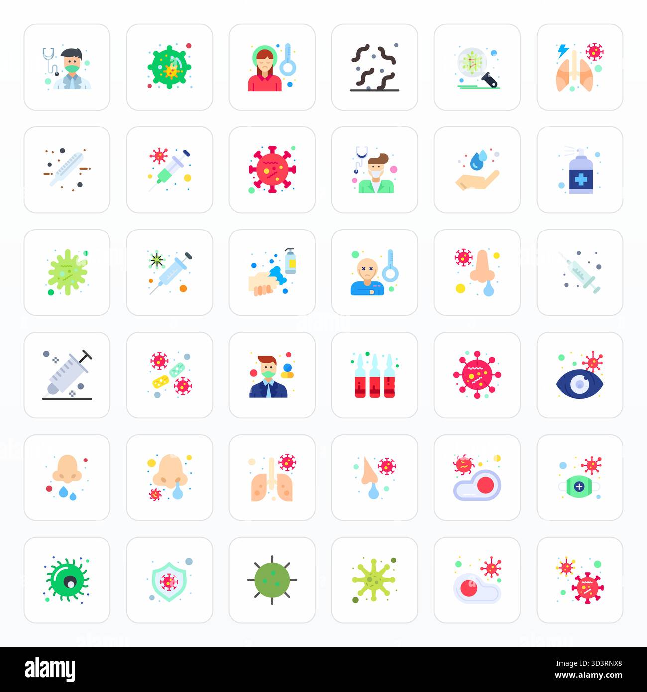36 icone vettoriali progettate in modo professionale in Flat, che catturano l'essenza dell'influenza con Retina Ready Grid adattata con precisione per il design dell'interfaccia utente. Illustrazione Vettoriale