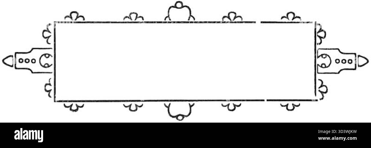 Questo disegno ornamentale degli anni '1930 di Stanislaw Antoni Wotowski presenta una figura demoniaca, parte di una più grande collezione legata all'arte polacca e al simbolismo culturale. Foto Stock