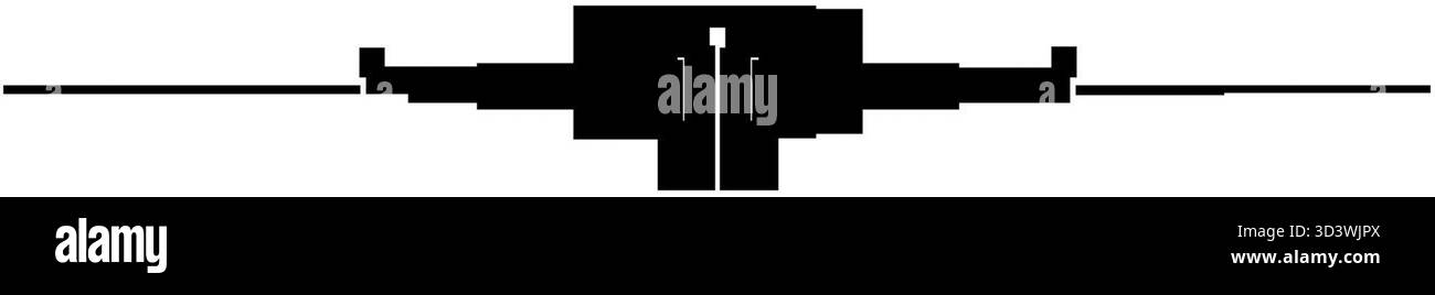 Illustrazione ornamento dal libro del 1899 ZA mg di Klemens Junosza. Foto Stock