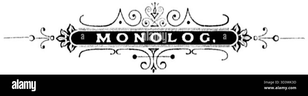 Un design ornamentale tratto dalla storia di Klemens Junosza 'Pierwszy krawiec', creato da un artista anonimo nel 1895. Foto Stock