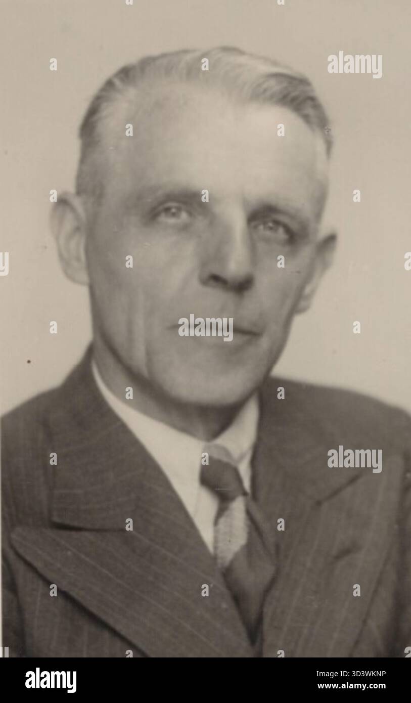 Teunis Abbenbroek fu un combattente della resistenza olandese durante la seconda guerra mondiale, contribuendo alla lotta contro le forze di occupazione tedesche nei Paesi Bassi. Foto Stock