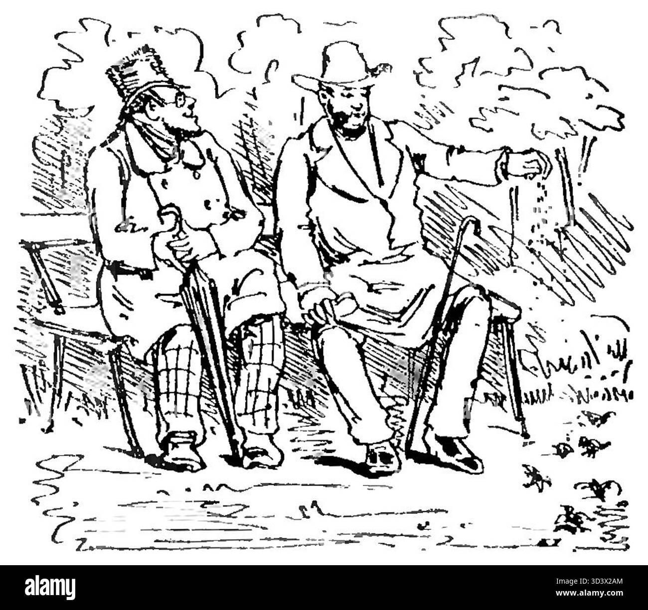 Questa illustrazione del 1880 tratta da "Król Sam" di Klemens Junosza cattura una scena ricca di simbolismo reale e intensità emotiva, disegnata da un artista anonimo. Foto Stock