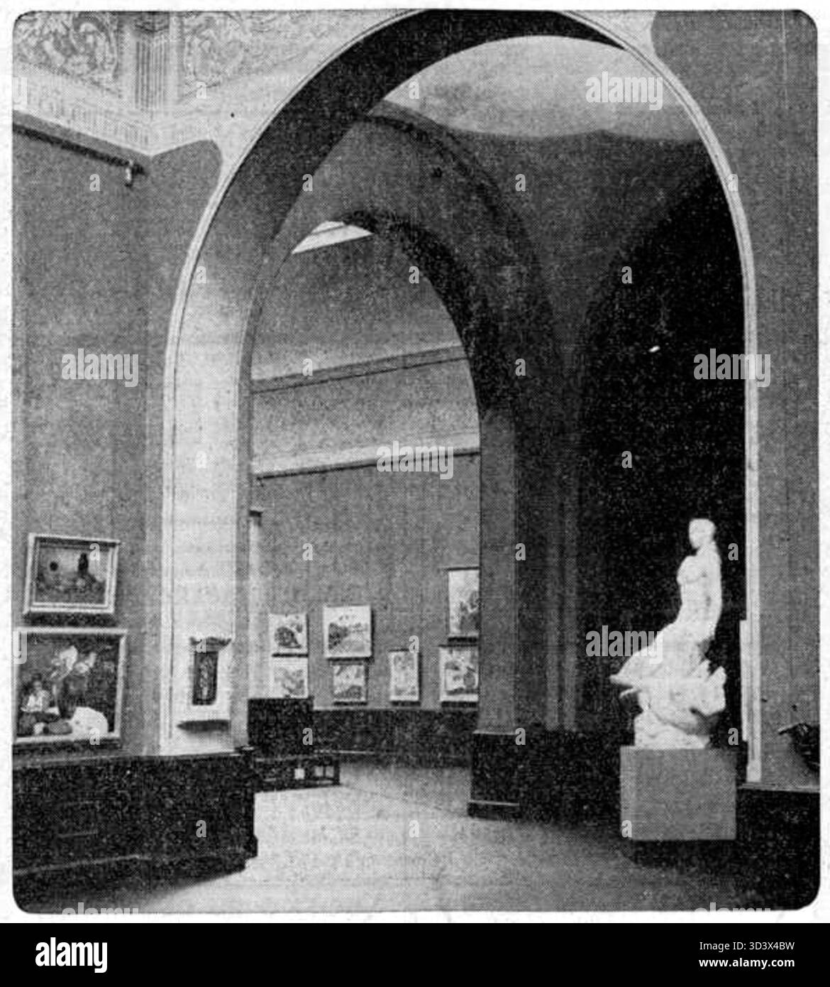 La mostra "Onze Kunst van Heden" ha dominato le pareti del Rijksmuseum di Amsterdam nel 1939, mostrando opere di artisti contemporanei. Foto Stock