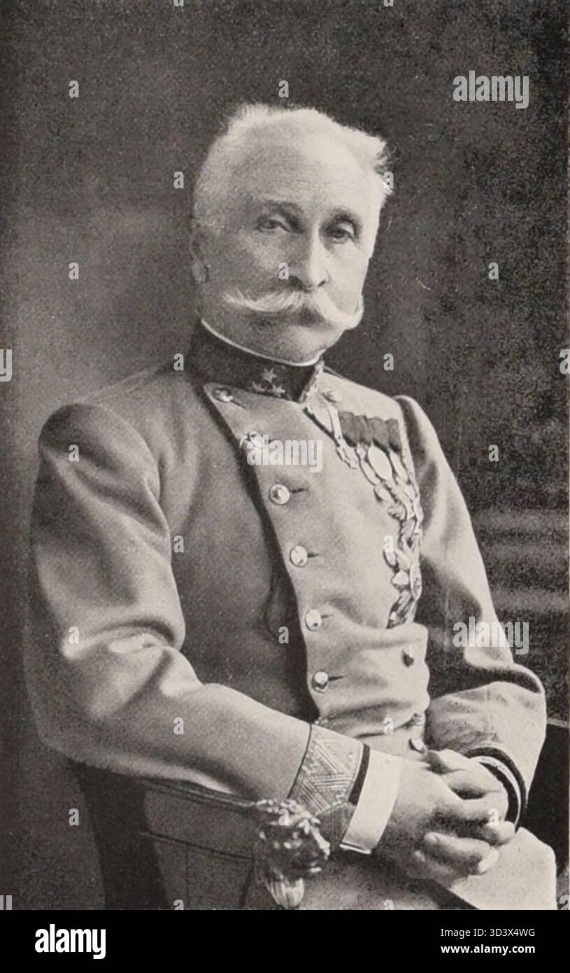 Rudolf von Merkl, un ufficiale militare austriaco dal 1890 circa, noto per il suo servizio nell'esercito austro-ungarico. Faceva parte della classe degli ufficiali d'élite. Foto Stock