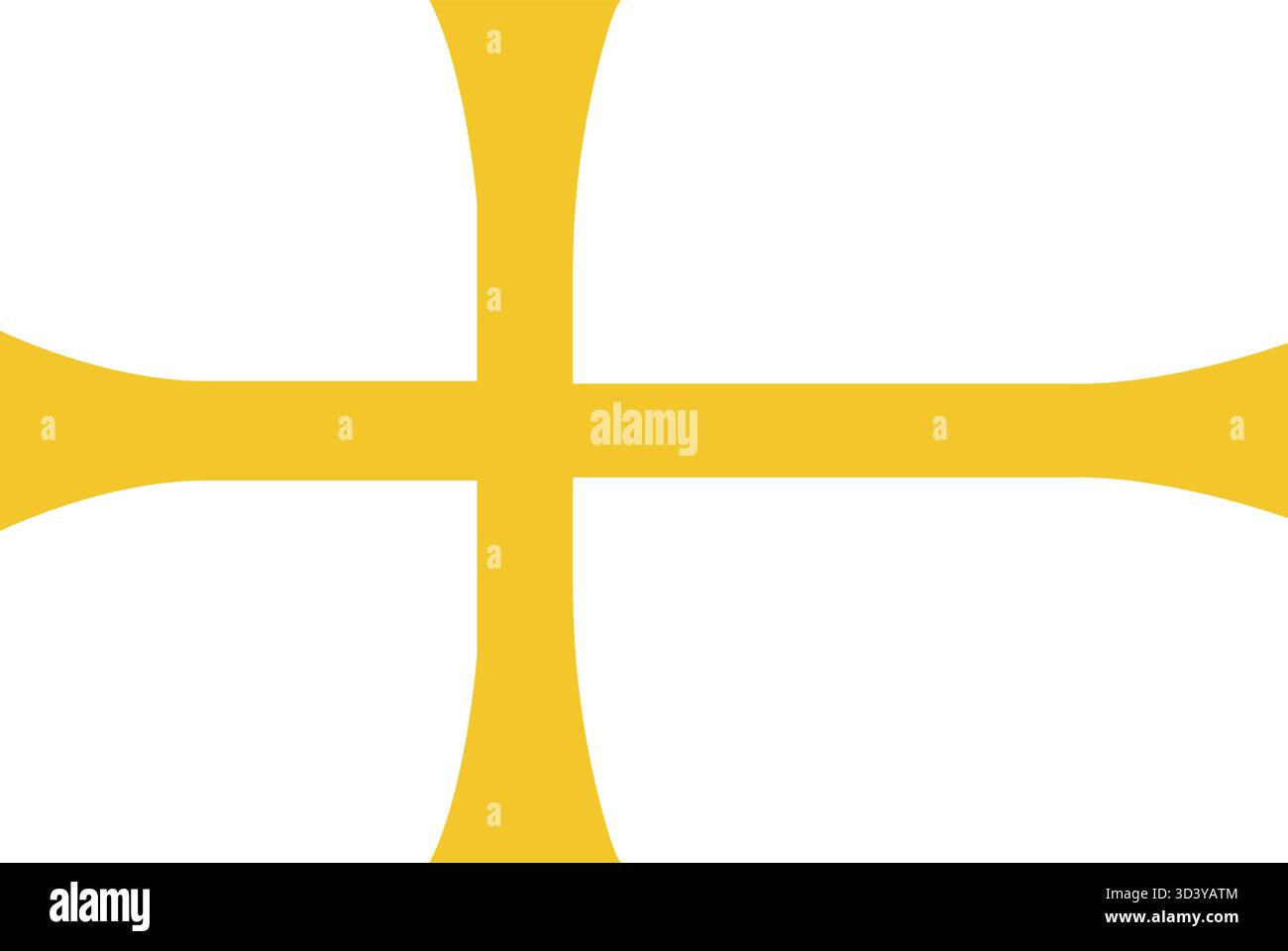 Bandiera di Trøndelag, Norvegia - bandiera blu e gialla della Croce nordica che rappresenta la regione di Trøndelag, il patrimonio norvegese e l'identità regionale Illustrazione Vettoriale