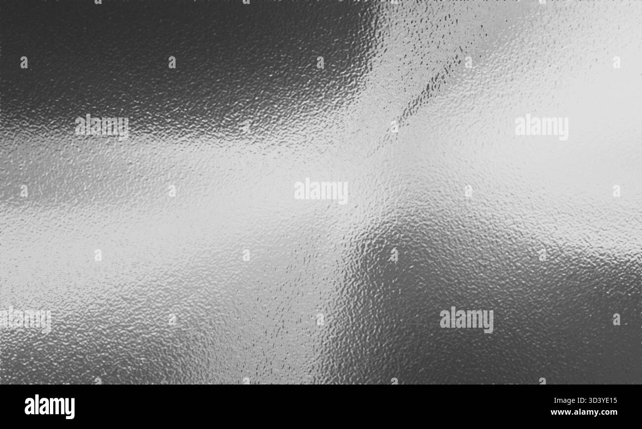 Sfondo a lamina d'argento con riflesso della luce. superficie cromata in metallo realistica con effetto gradiente glitter, texture lucida astratta, Foto Stock