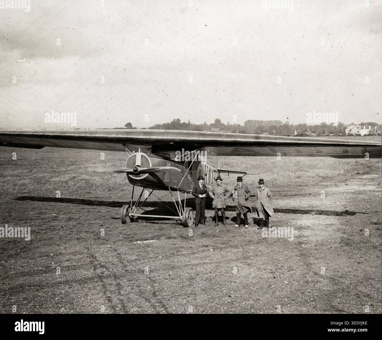 Nel 1920, il primo aereo commerciale olandese di Fokker arrivò in Inghilterra. Questo evento ha segnato un importante traguardo per i Paesi Bassi nel settore dell'aviazione. Foto Stock