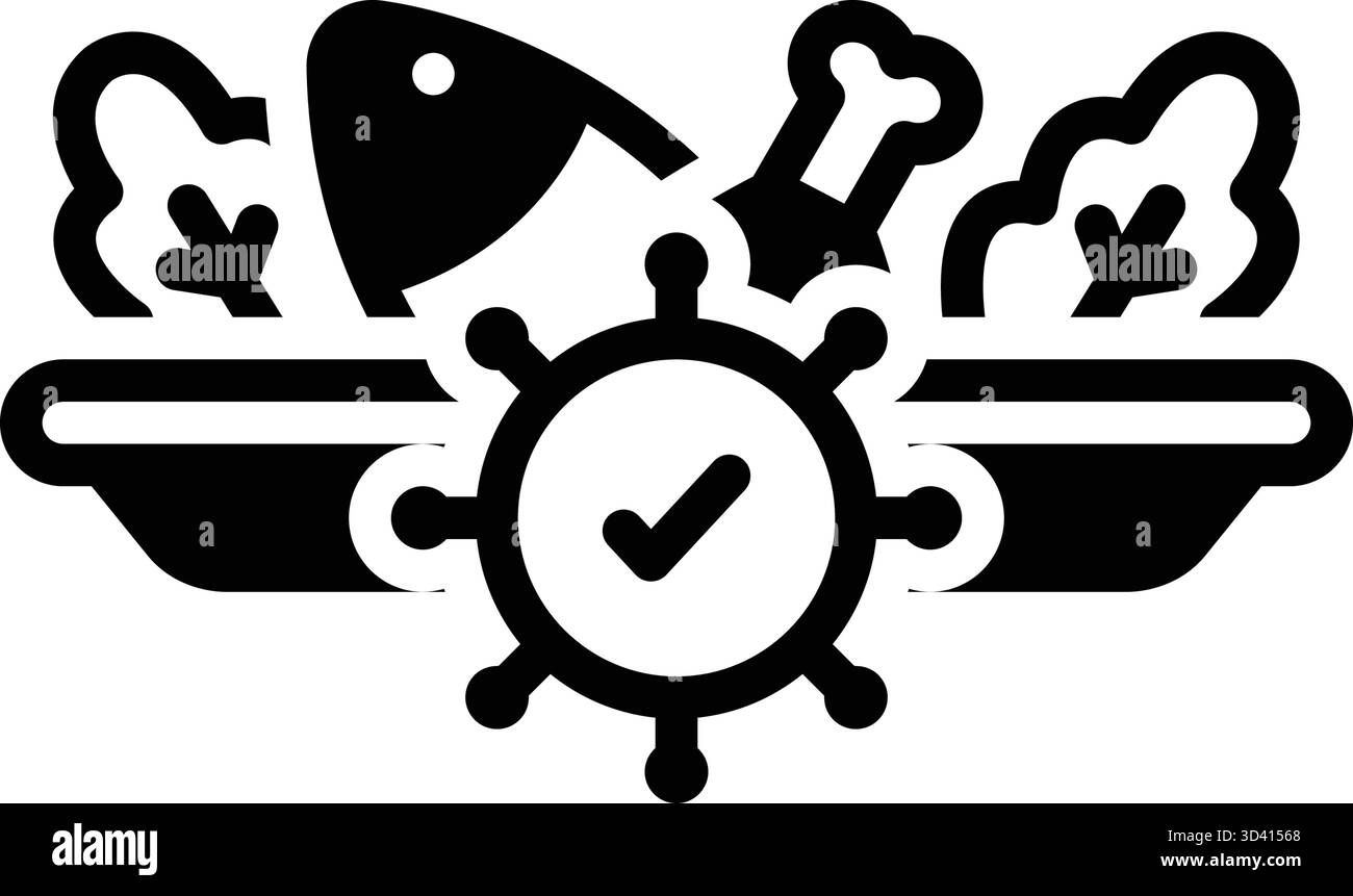 Icona per il controllo della contaminazione, la contaminazione Illustrazione Vettoriale