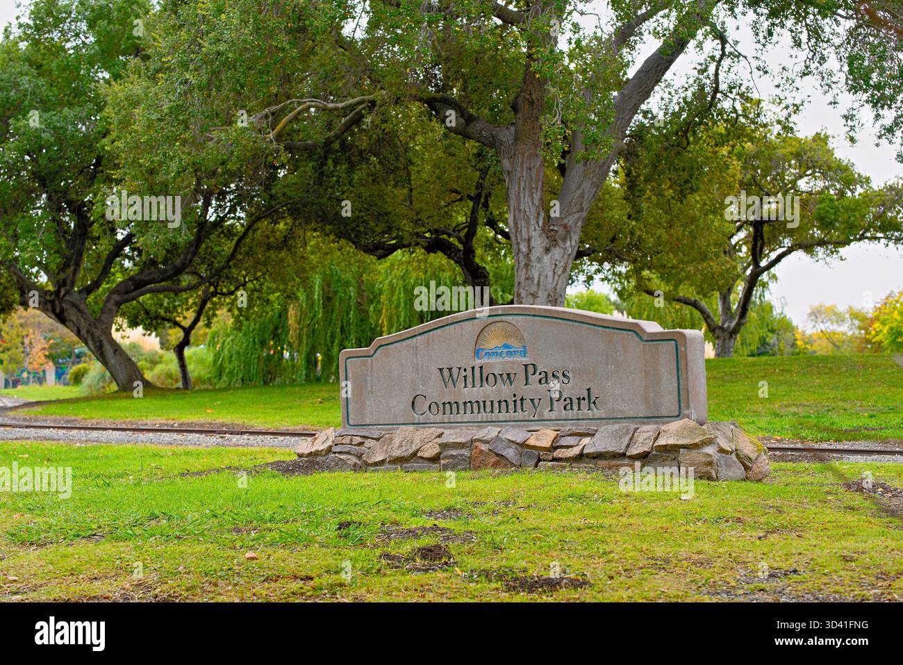 Cartello Willow Pass Community Park, Concord, CALIFORNIA Foto Stock