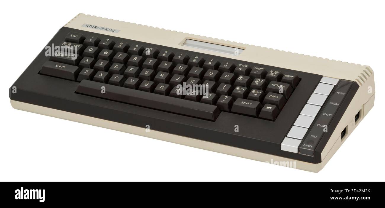1983 computer Atari 600XL a 8 bit Foto Stock
