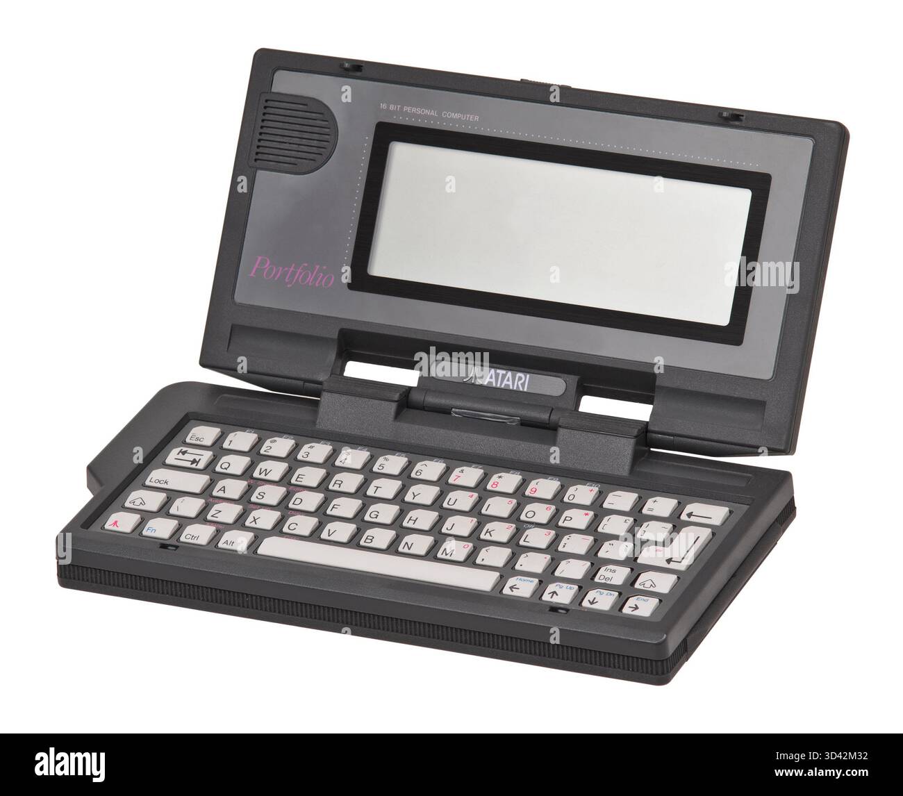 1989 computer portatile Atari Portfolio a 16 bit Foto Stock