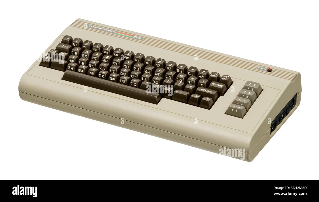 Home computer 1982 Commodore 64 a 8 bit Foto Stock