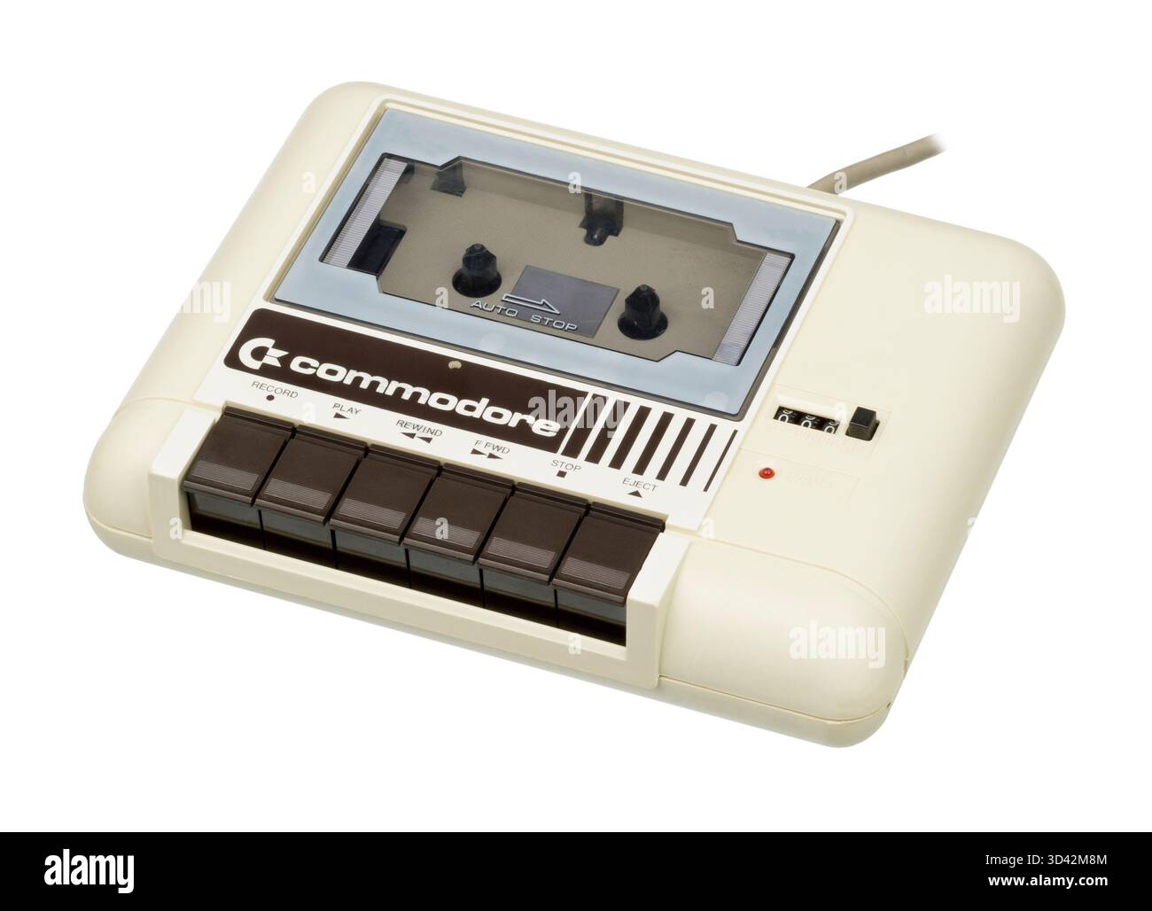 Terza versione dell'unità Datasette Commodore 1530 (C2N) per i computer Commodore Foto Stock