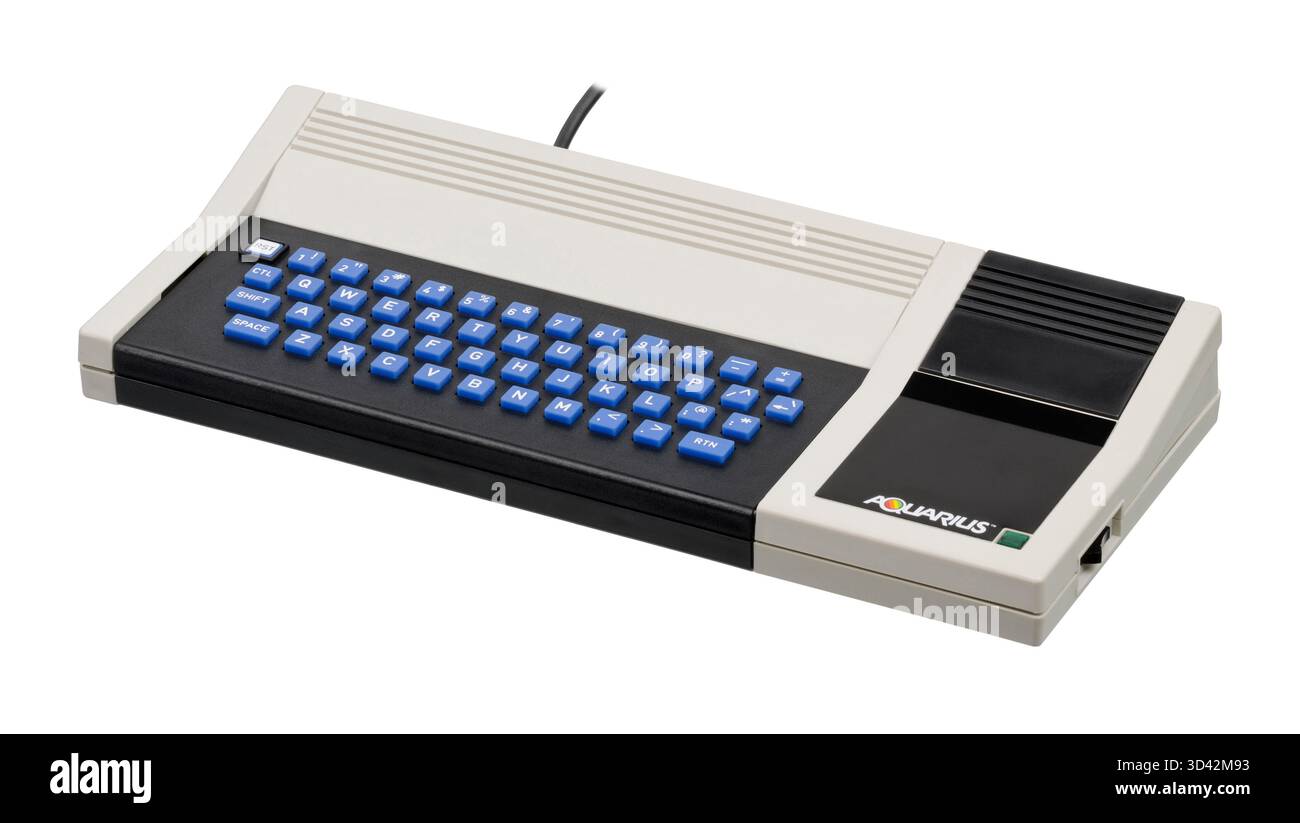 1983 computer Mattel Aquarius a 8 bit Foto Stock