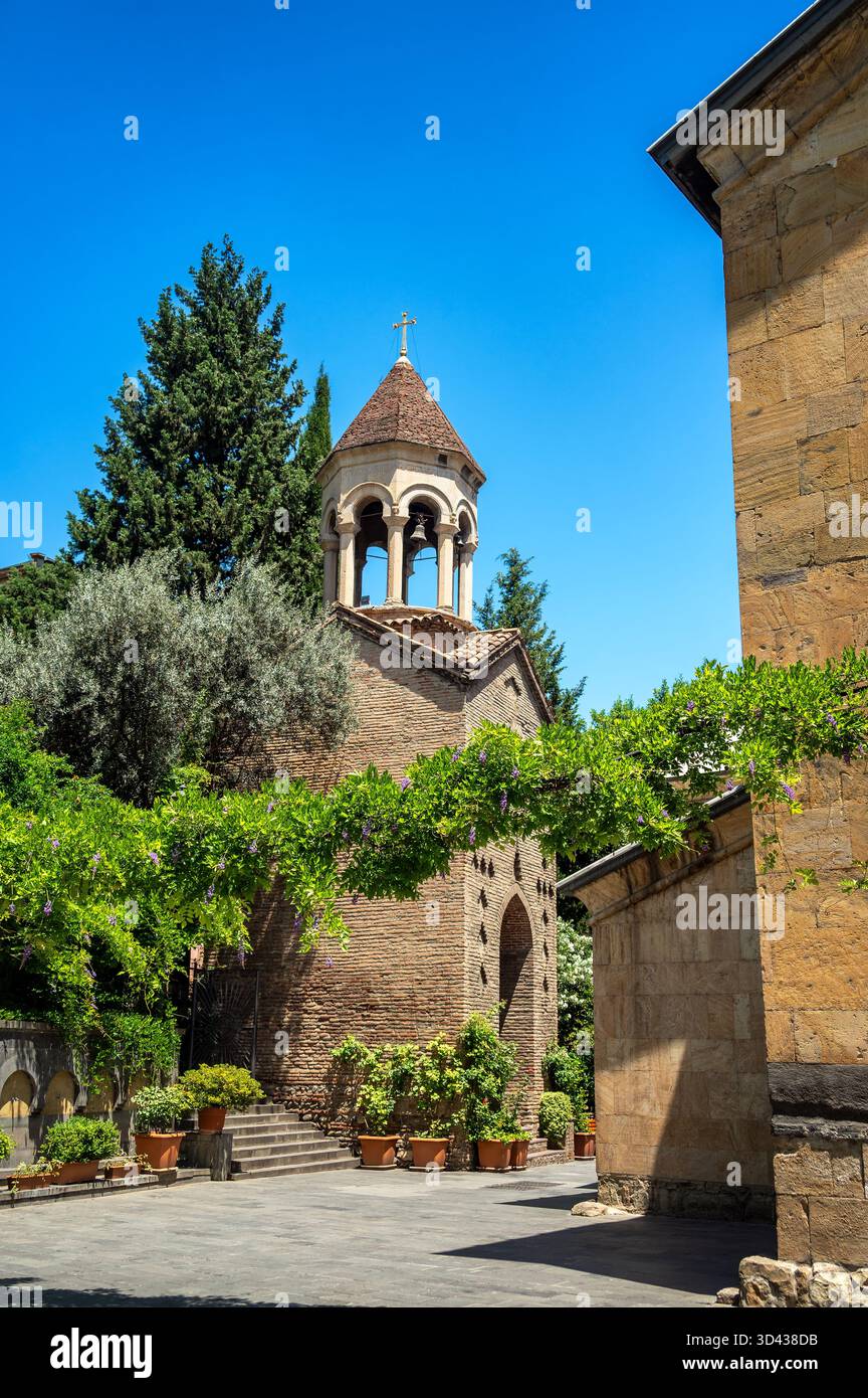 Vista della Cattedrale di Sion della Dormizione nel centro di Tbilisi, Georgia Foto Stock